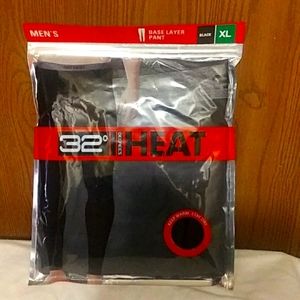 32 Degrees Heat Base Layer Pant, XL, Black. Brand New